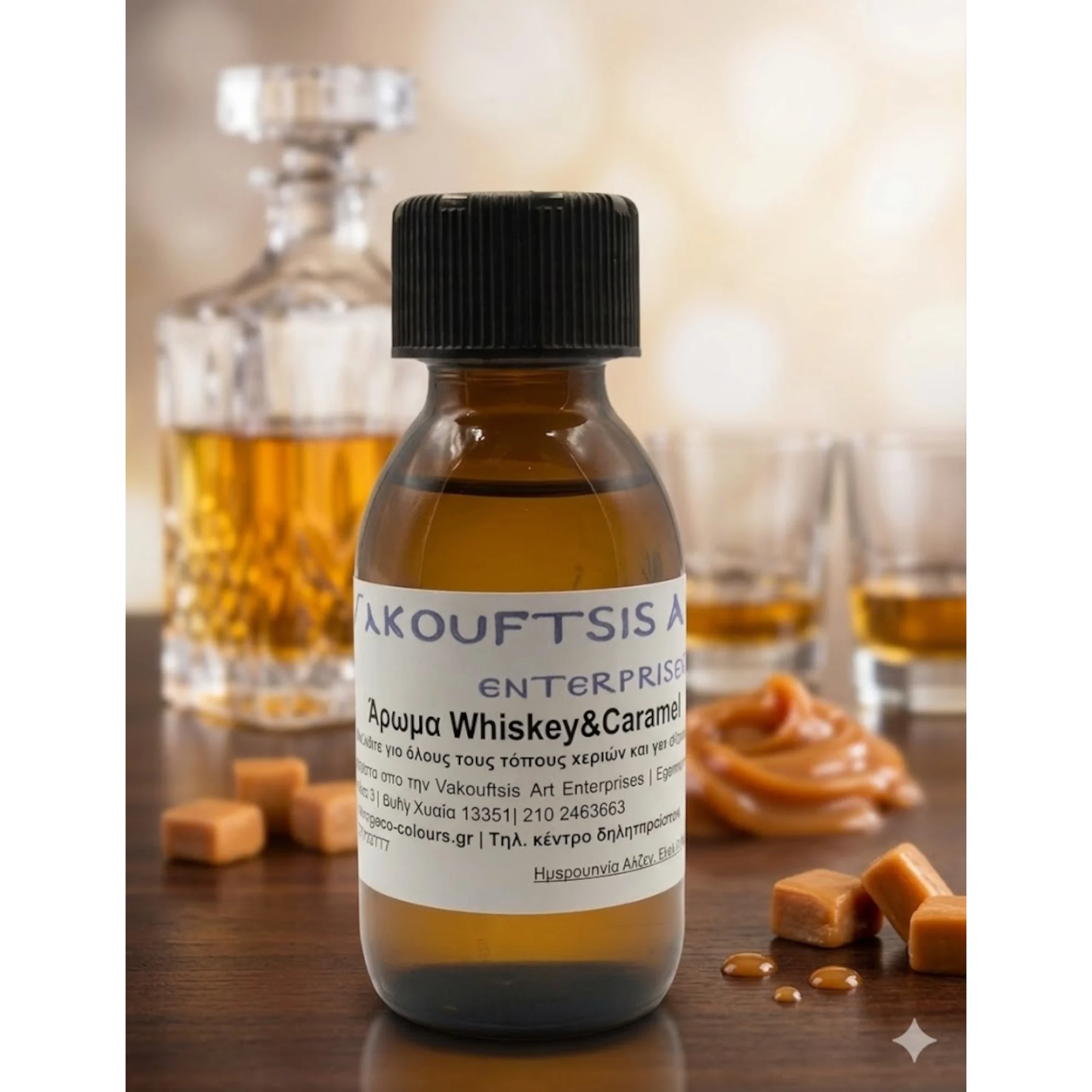 WHISKEY-n-CARAMEL1 Άρωμα Whiskey and Caramel 100ml. - Image 1